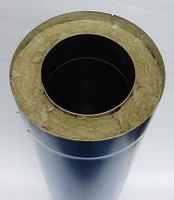 Фото товара Труба утепленная (сэндвич) нерж/оцинк L1000 D 115/180 0.5mm.